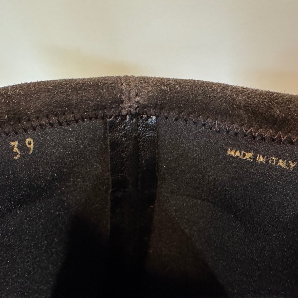 Prada Chocolate Brown Suede Knee High Boots  Size 39 NWOT - Picture 5 of 6